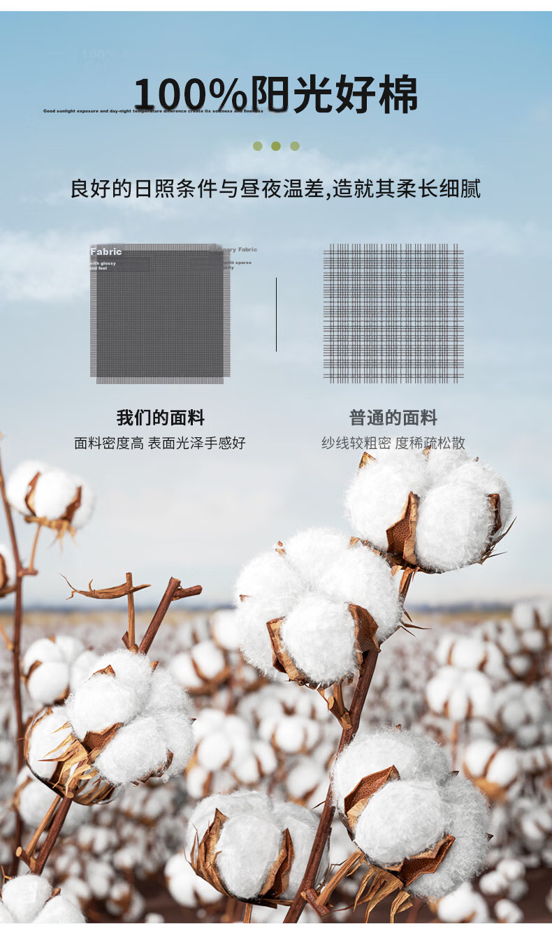 Grace 7A Antibacterial 100% Pure Cotton Four-Piece Bedding Set Xinjiang Cotton Duvet Cover 220*240cm for 1.8/2m Bed 7