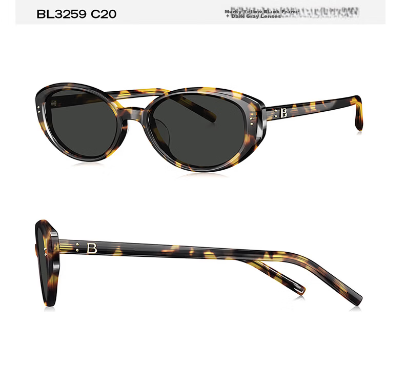 BOLON Bolon Eyewear 26 New Yang Zi Same Style Retro Fashion Small Frame Sun Glasses UV Protection Sunglasses Women BL3259C10 15