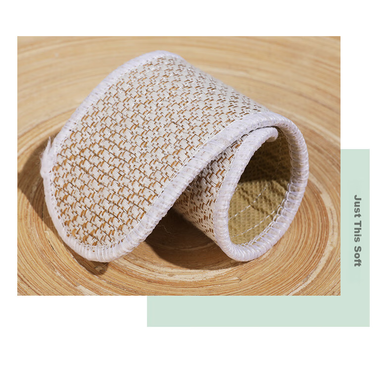 FOOTOPPO Linen Herbal Insoles for Men, Summer Sports Sweat-Absorbing Breathable Cotton Linen Shoes Odor-Resistant Insoles for Summer 13