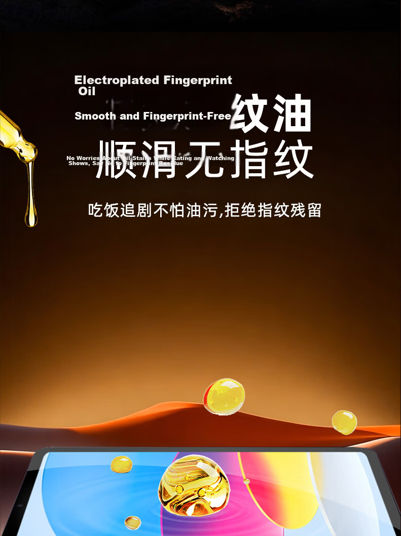GOLDEN RAY Tempered Glass Screen Protector for iPad 9/8/7 10.2-inch Apple Tablet 2.5D Arc Edge HD Full Coverage Anti-Fingerprint Explosion-Proof Screen Protector 12