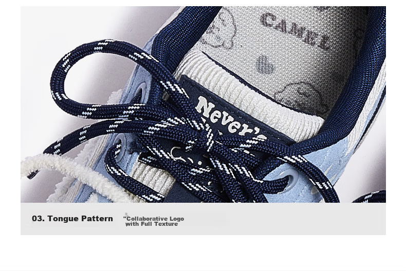 CAMEL Lightweight Cloud Training Shoes Women Naiwa Collaboration Height Increasing Thick Sole Casual Sports Shoes L26SXG3217 Off-White/Silver Size 38 23