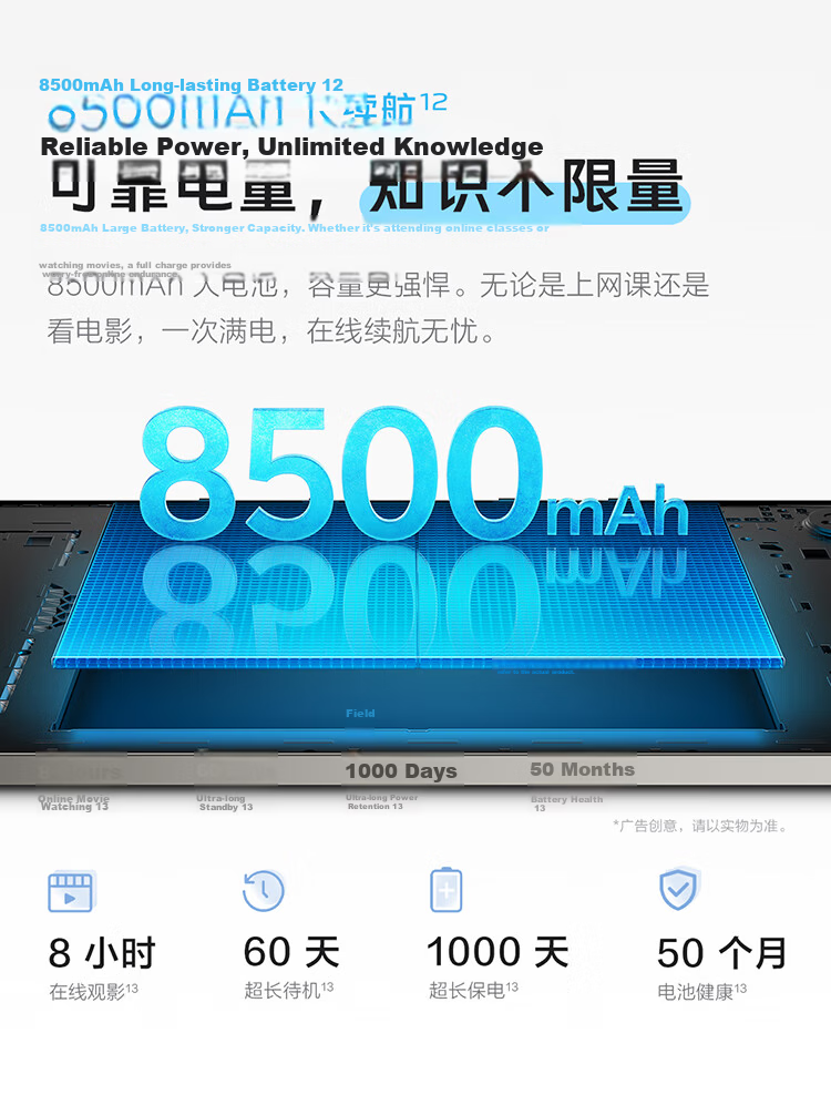 Vivo Pad SE Soft Light Edition, 6GB+128GB, Titanium Color, 15% Subsidy, 12.3-Inch Eye-Protection Soft Light Screen, Dedicated Learning Center, Student Tablet Computer 6