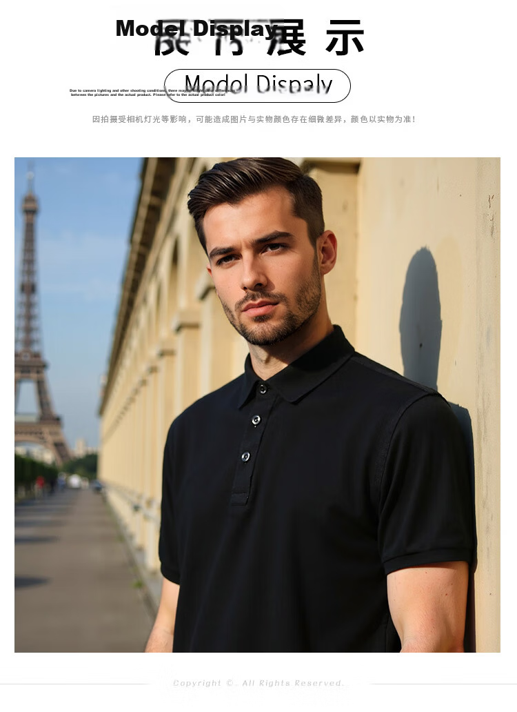 ROMON Pure Cotton Men's Short Sleeve T-Shirt Summer Casual Business Youth Polo Shirt Thin Top 9