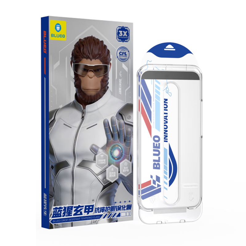 Mr. Blue Gorilla [26 Years Flagship New Product] Tempered Glass Screen Protector for Huawei Mate 80 Pro, HD Xuanjia Eye Protection, Anti-Drop Space Capsule Protective Film for Mate 80 Phone
