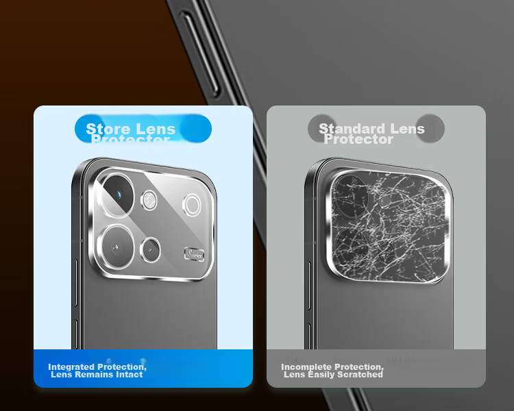 Kulefeng Pure Transparent No Ring Ultra Value Two Sets Vivo S60 Lens Protector Vivo Rear Camera Protective Film AR Anti-Reflective Ultra-Thin HD Scratch-Resistant Dustproof 4