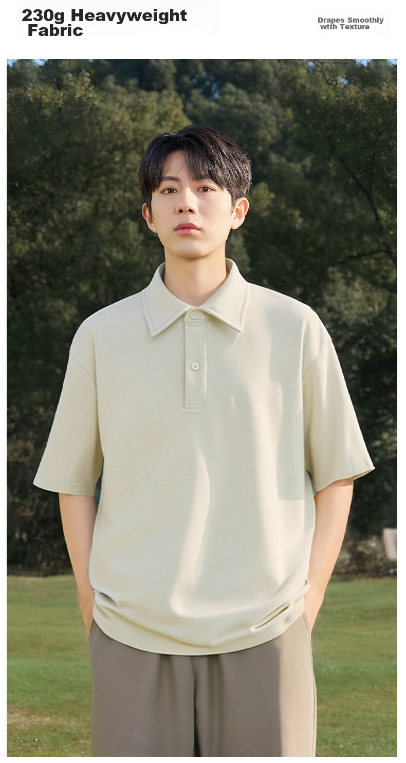 TonLion Summer Short Sleeve Polo Shirt New Trendy Brand Casual Wrinkle-Resistant Loose Breathable Student Fashion Half Sleeve Men 3