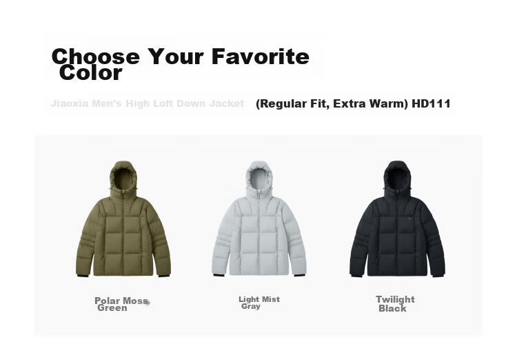 Beneunder Men's Water-Repellent Down Jacket Warm Outdoor Windproof Waterproof Machine-Washable Hooded Coat HD111 Dusk Black L 28
