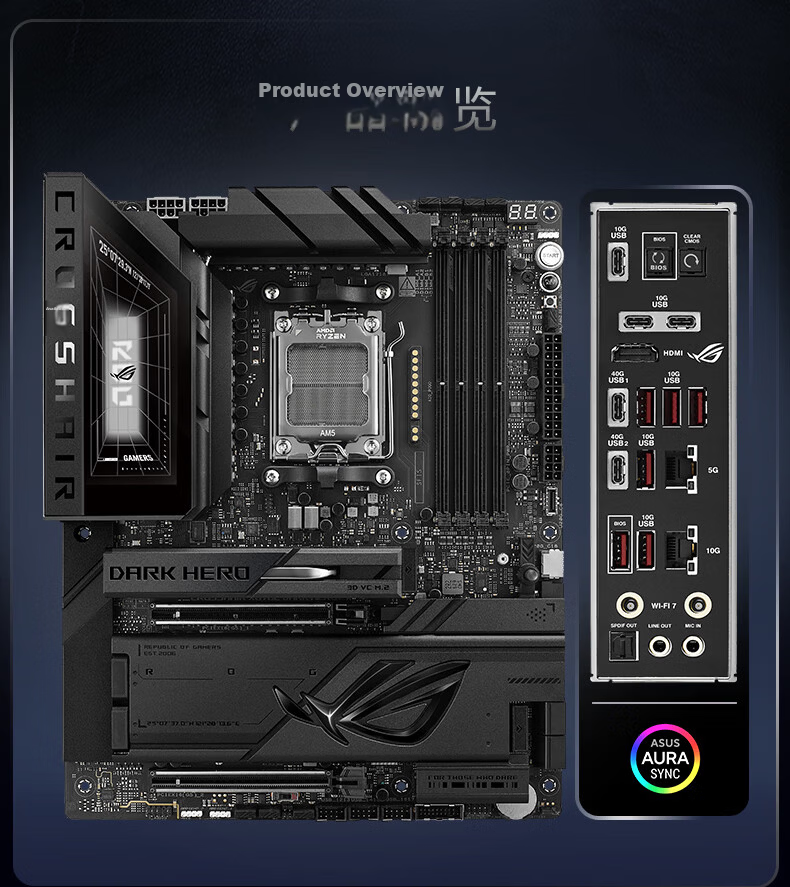 ROG STRIX X870-I GAMING WIFI Motherboard Supports CPU 9850X3D/9950X3D/9800X3D (AMD X870/socket AM5) 2
