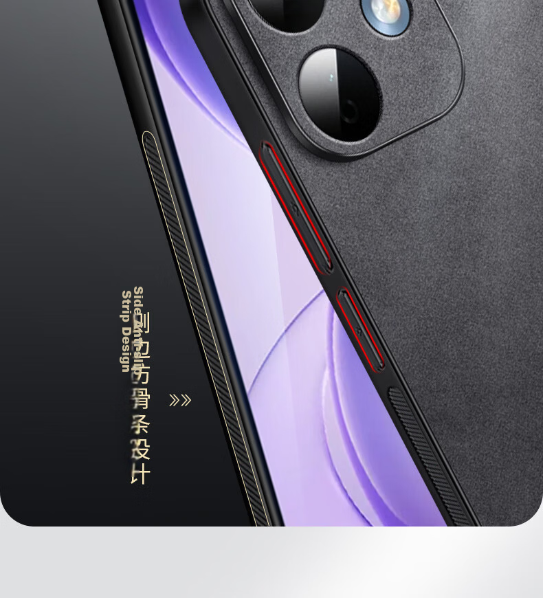 Shangsu Compatible Redmi Note 17 Pro Phone Case Xiaomi Redmi Full Coverage Soft Case Minimalist Drop-Resistant Luxury Sheepskin Leather Cover Black for Men and Women 16