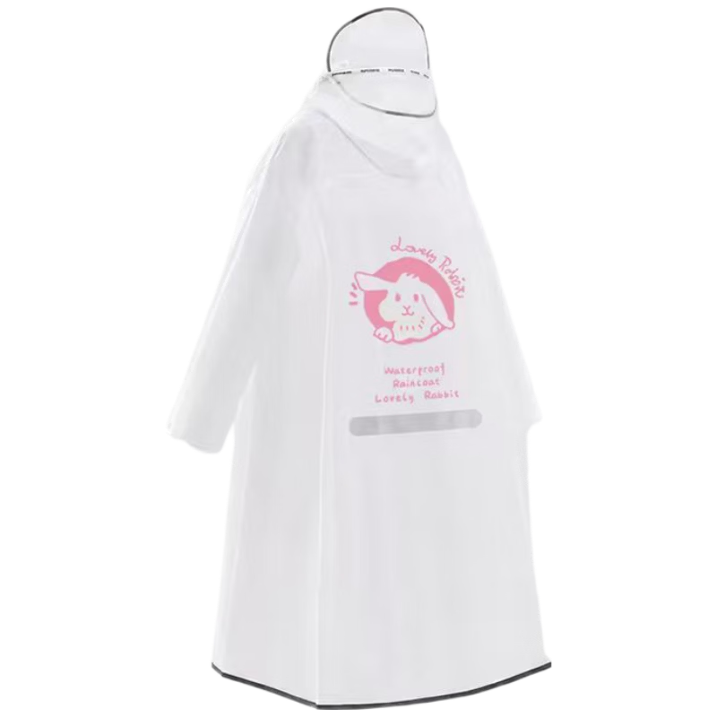 TIANTIANZAI Kids Raincoat Kindergarten Boys Girls School Backpack-Friendly High-Quality Cartoon Rain Poncho 703 Pink
