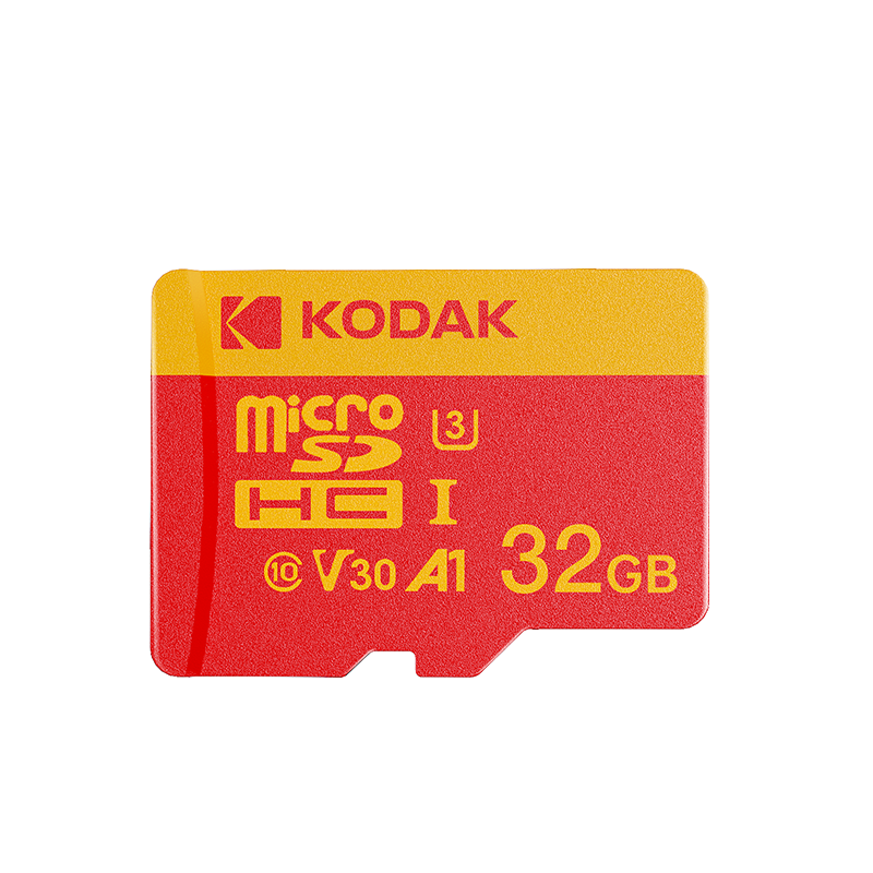 KODAK 32GB TF (MicroSD) Memory Card A1 U3 V10 4K High Durability Dash Cam & Surveillance Camera Memory Card 100MB/s Read Speed