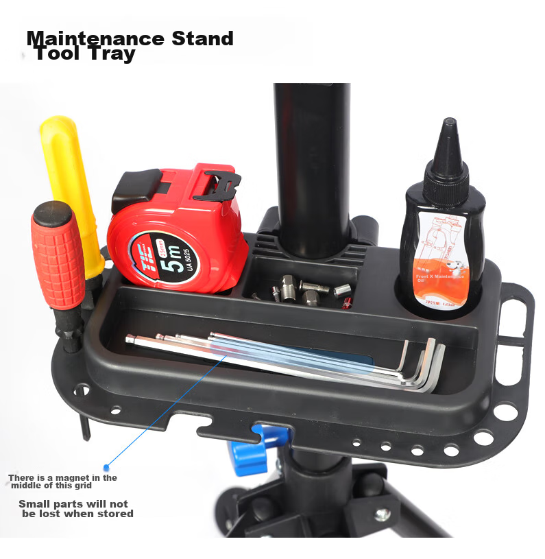 LEBYCLE Mountain Bike Repair Stand, Road Bike Multi-Functional Repair Rack, Universal Folding Bicycle Maintenance Tool 9