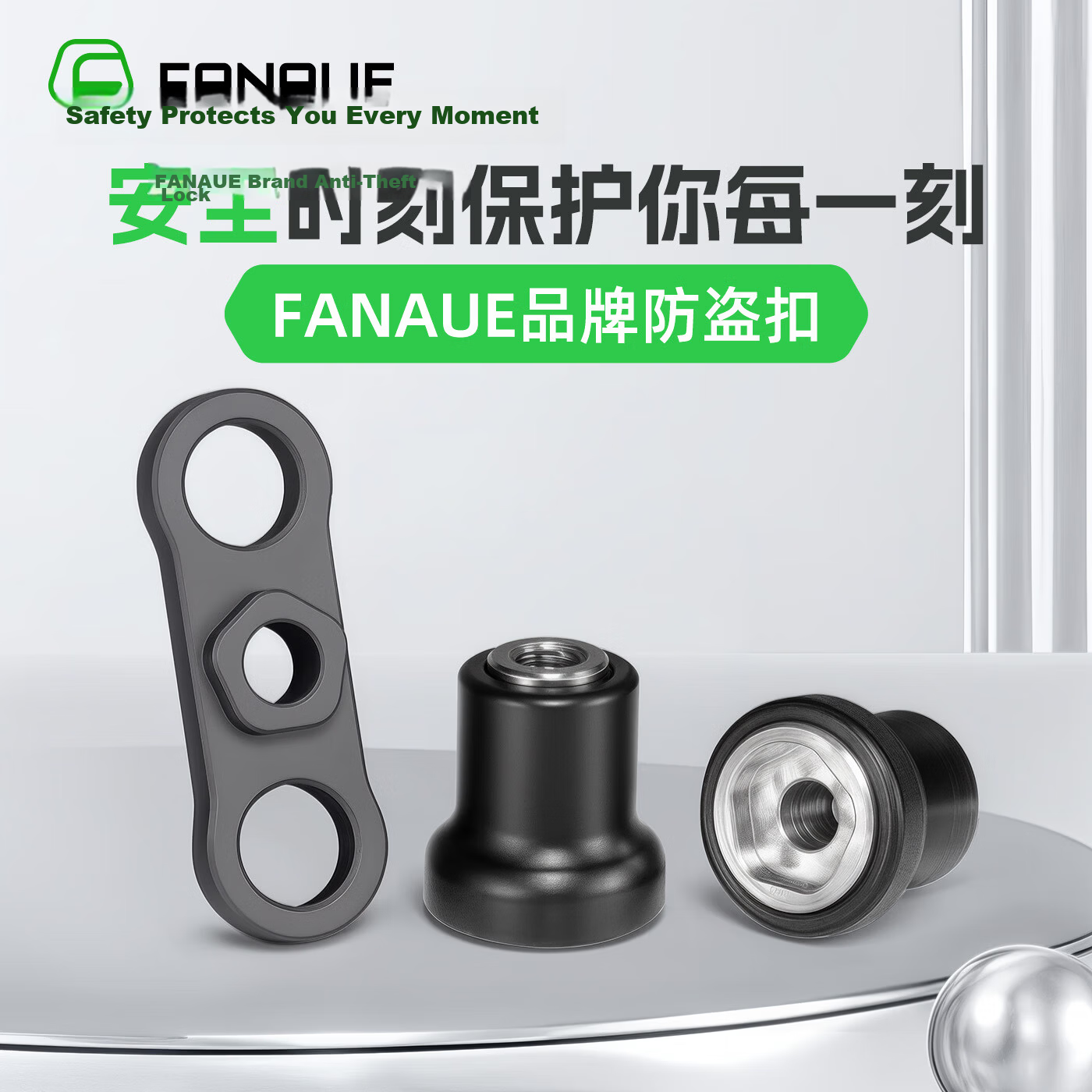 FANAUE Motorcycle Phone Holder Anti-Theft Screw M6 M5 Aluminum Alloy Safety Protection Knob Accessory AT-05