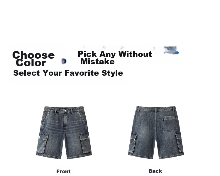 Semir Men's Summer Cool Cargo Denim Shorts 2026 Loose Vintage Washed Shorts 109326122103 22