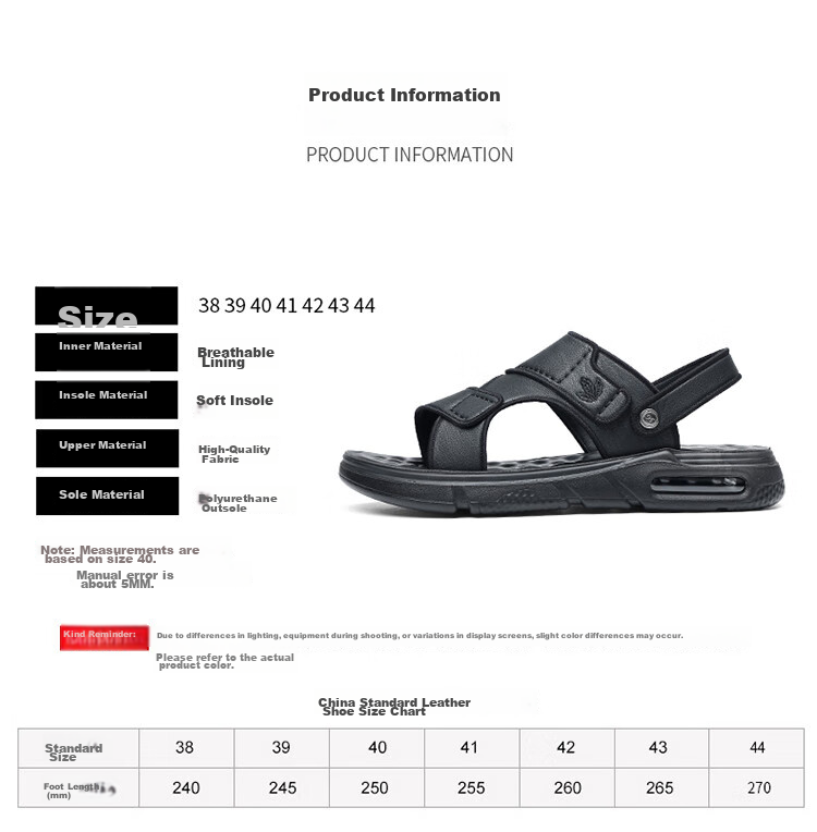 PLAYBOY Men's Outdoor Lightweight Breathable Trendy Comfortable Fashion Air Cushion Sandals Gray Brown Size 42 3