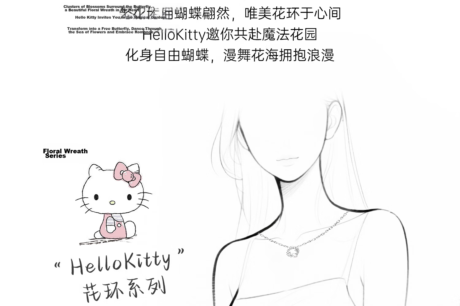 ChaoSeHui Hello Kitty Sterling Silver Necklace for Women Luxury Birthday Gift Girlfriend Qixi Valentine's Day Gift 3223 4