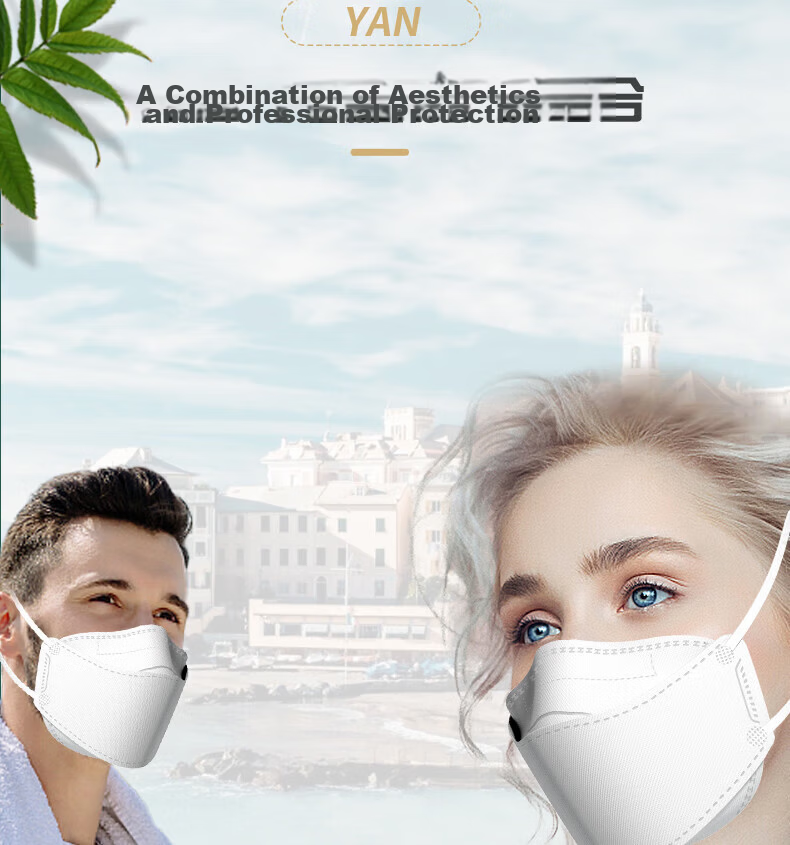 Honeywell KN95 Mask HMS-FM-01 20pcs/Box Individually Packaged Low Resistance Comfortable Lightweight 3D Design Anti-Haze Dust PM2.5 Protection 6