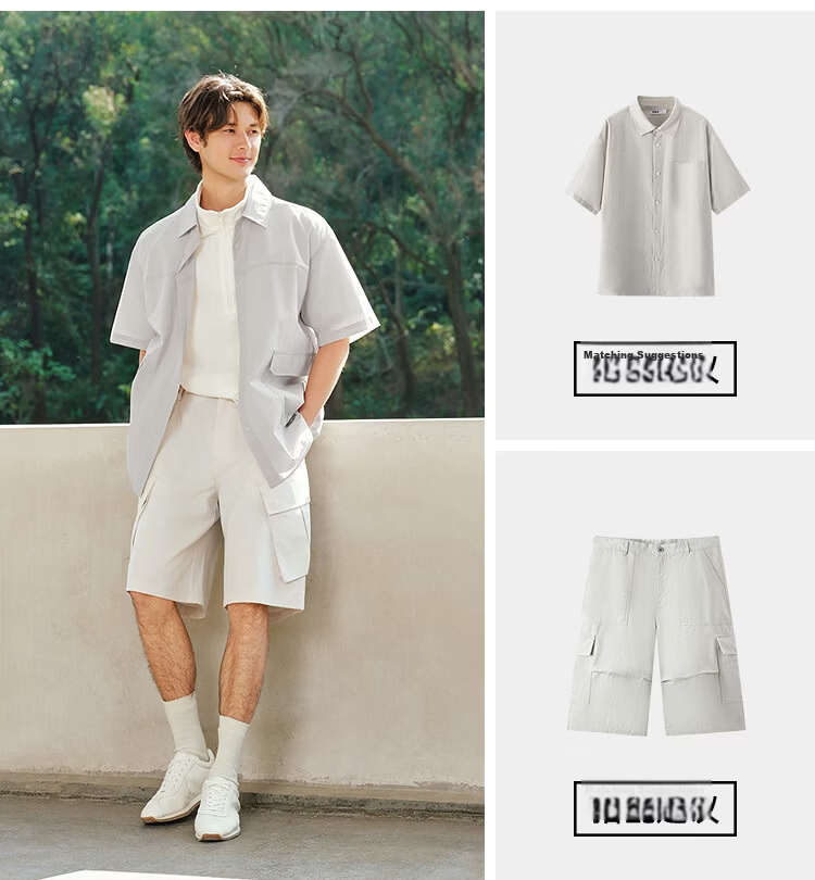 Semir Wang Anyu Marcus Collaboration Men's Short Sleeve Shirt 2026 Summer New UPF50 Sun Protection Top 17