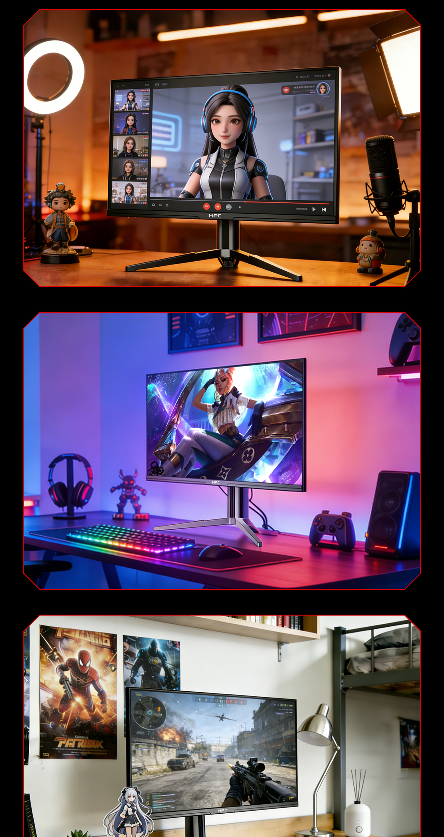 HPC 27-Inch Monitor, 4K Gaming Quantum Dot Technology, Dual-Mode 4K 160Hz/1K 320Hz, Fast IPS, 1ms Hardware Low Blue Light, 27G10U PRO 12
