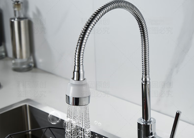 KEGOO Kitchen Faucet, Sink for Washing Vegetables And Dishes, Balcony Laundry Basin, Splash-Proof, Dual-Use Hot And Cold Water, All-Copper Body, K2022 15