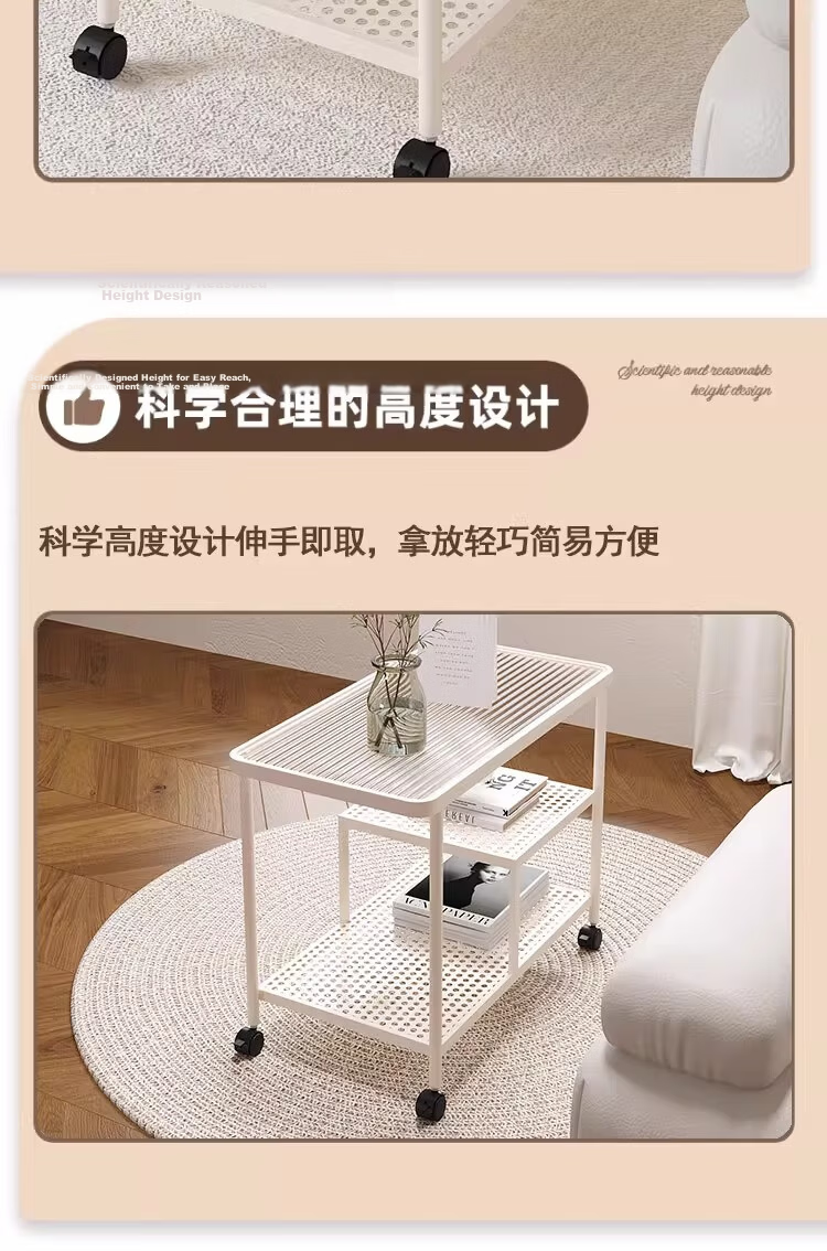 FENJIEXIAN Side Table Tempered Glass Coffee Sofa Side Table Living Room Side Desk Simple Tea Table Bedside Cabinet Mobile Nightstand 11
