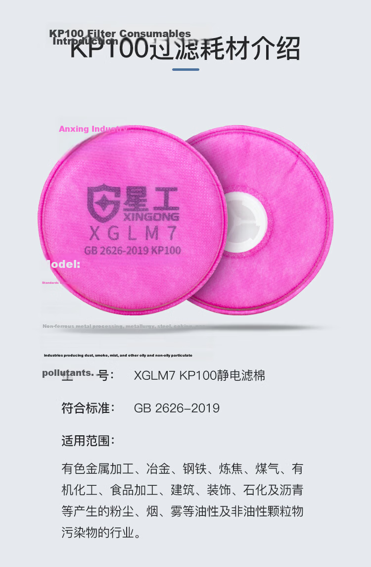 Xinggong Gas Mask Activated Carbon Mask Organic Gas Spray Painting Printing Single Canister Respirator 10