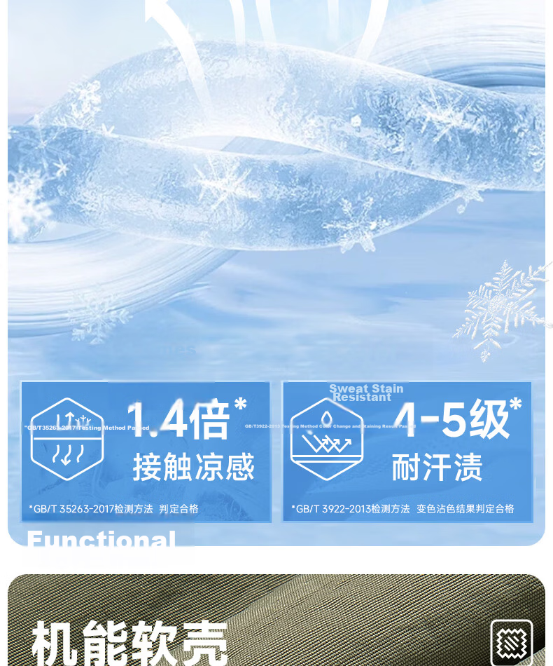 VANCL Men's Workwear Shorts Summer Outdoor Cooling Sports Shorts Simple Casual Functional Knee-Length Pants Khaki 3XL 5