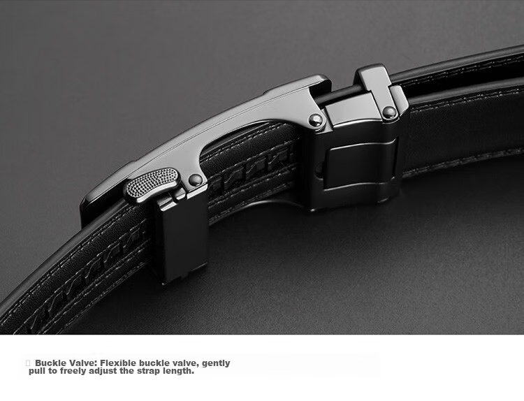 CARTELO Men's Leather Belt with Automatic Buckle, Casual Business Versatile Trouser Belt, Gift for Boyfriend 9