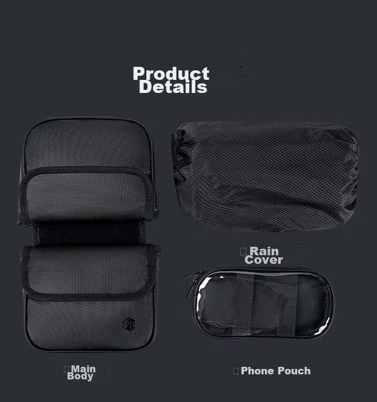 JD Original Bicycle Frame Bag, Full Hard Shell Waterproof Bicycle Bag, Cycling Bag for Mountain Bike Accessories And Riding Equipment, 0.9L 11