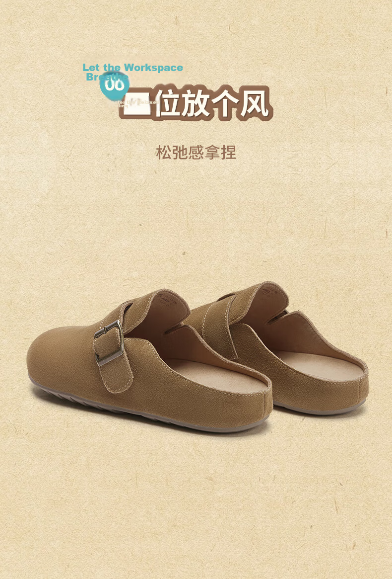 Hotwind Women's Commuter Birkenstock Shoes 2025 Autumn Winter New Plush Slip-On Soft Sole Shoes Mall Same Style 12