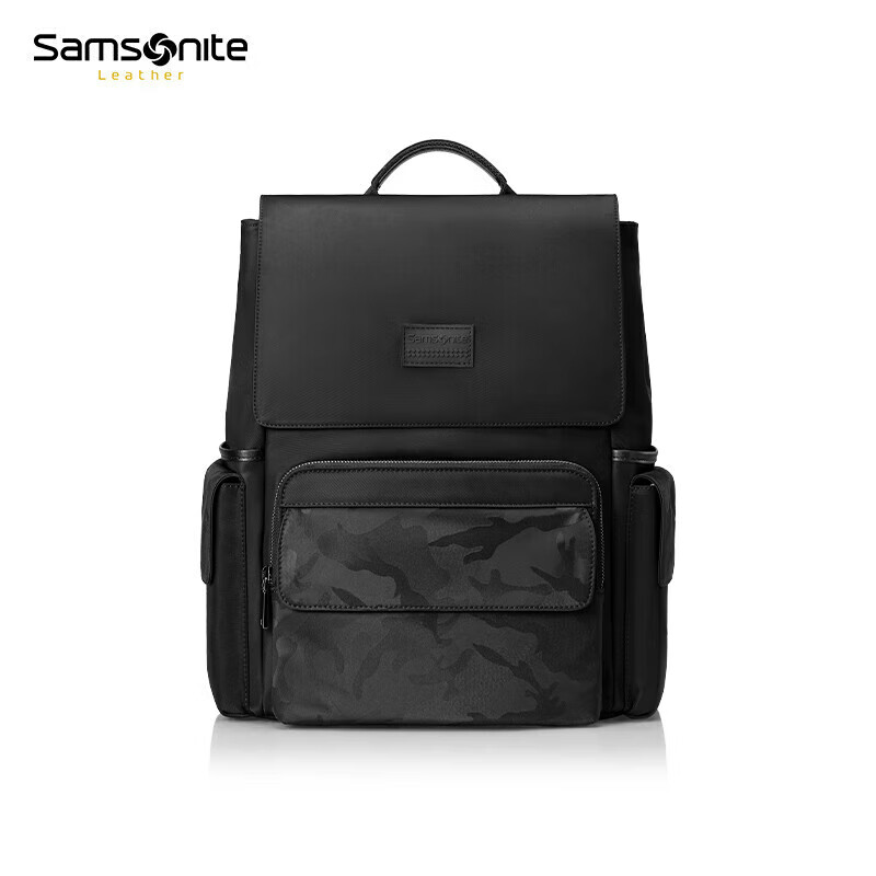 Xinxiuli Camouflage Business Backpack, Laptop Bag, 14-Inch Backpack for Men And Women, Cowhide Leather FANNA Large Capacity NV2