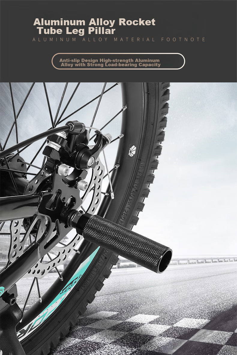 FG FLYING PIGEON Bicycle Pedals, Mountain Bike Cycling Accessories, Aluminum Alloy Non-Slip, Can Be Stood On, Rear Seat Pedal, Quick-Release Model 1