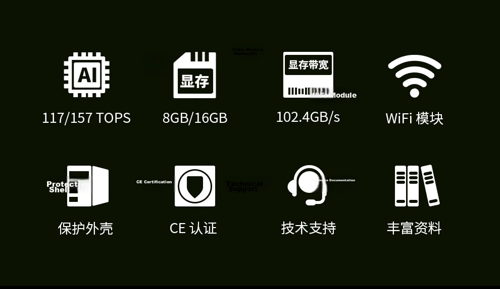 NVIDIA Jetson Orin NX Super 8G 16G Development Board AI Artificial Intelligence Starter Kit 4G Dual Network Ports SSD 4