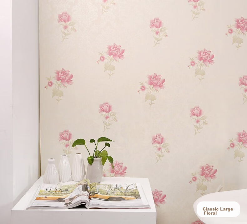 Ouma Self-Adhesive Waterproof Wall Sticker, 60cm X 3m, Peony Pattern, for Covering Ugly Walls, Renovation Stickers for Student Dormitory And Bedroom 19