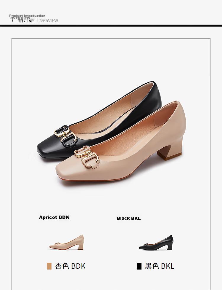 Larsdan 2026 Spring Summer New Fashion Elegant Buckle Commuter Women's Flats 5M50603 Black BKL 35 4