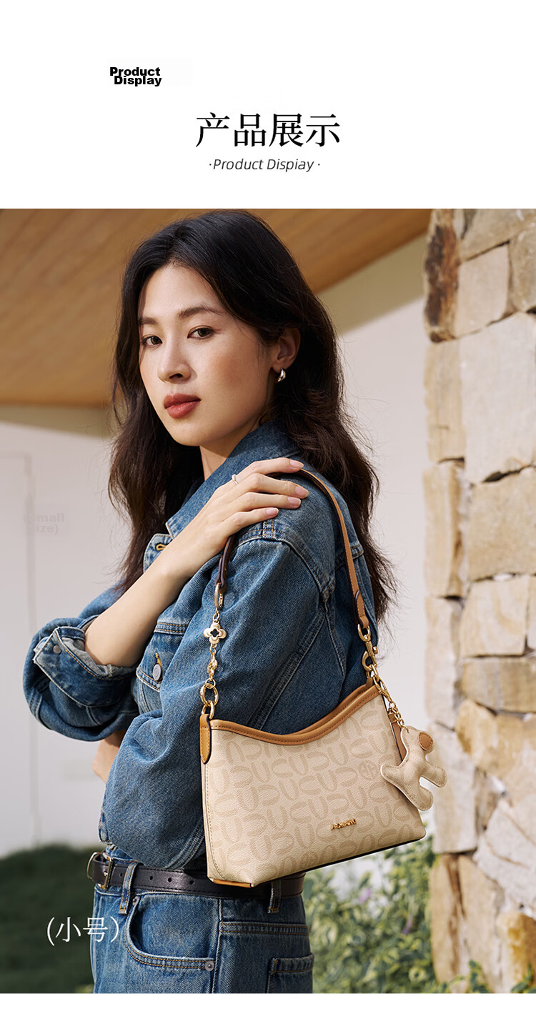 Aokang Women's New Fashion Underarm Bag Commuter Versatile Shoulder Crossbody Bag Birthday Gift High-End Feel for Girlfriend Wife 17
