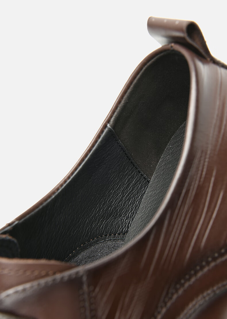 HLA Business Casual Men's Breathable Leather Derby Dress Shoes HAAPXM1EBA068 Black Size 38 22