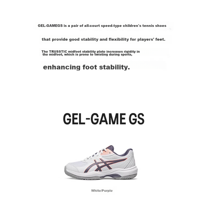 ASICS Kids Tennis Shoes GAME GS Youth Boys Girls Durable Sports Shoes 1044A083-400 Blue Green Size 35 43