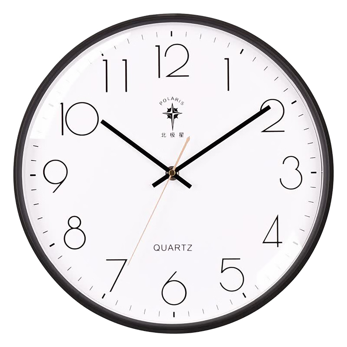 POLARIS Wall Clock, Living Room And Dining Room Home Use, Fashionable And Simple Timepiece, Automatic Time Synchronization, Radio-Controlled Clock, 35cm