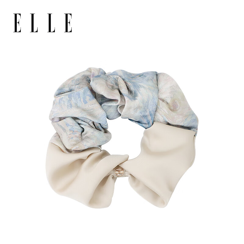 ELLE Fashion Floral Elegant Hair Tie French Garden Hair Rope Scrunchie Ponytail Gift New Year