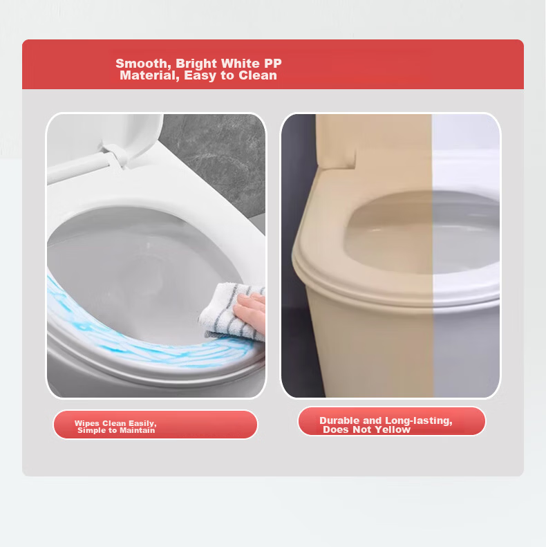 Jingwanhui Universal U-Shaped Toilet Seat Cover Pressure-Resistant Slow-Closing Thickened Old-Style Toilet Seat Ring JW3115 8