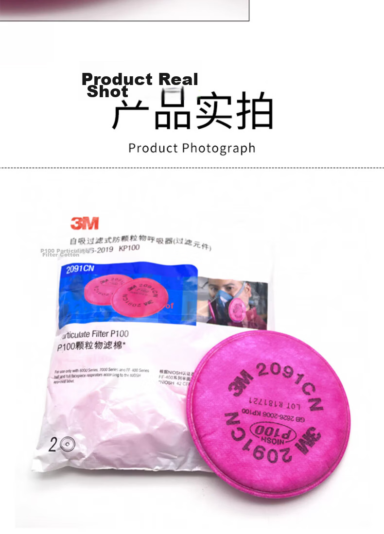 3M 6003CN Gas Filter Cartridge for Respirators, Protection Against Hydrogen Chloride and Organic Vapors, 2 Pieces/Pack 7