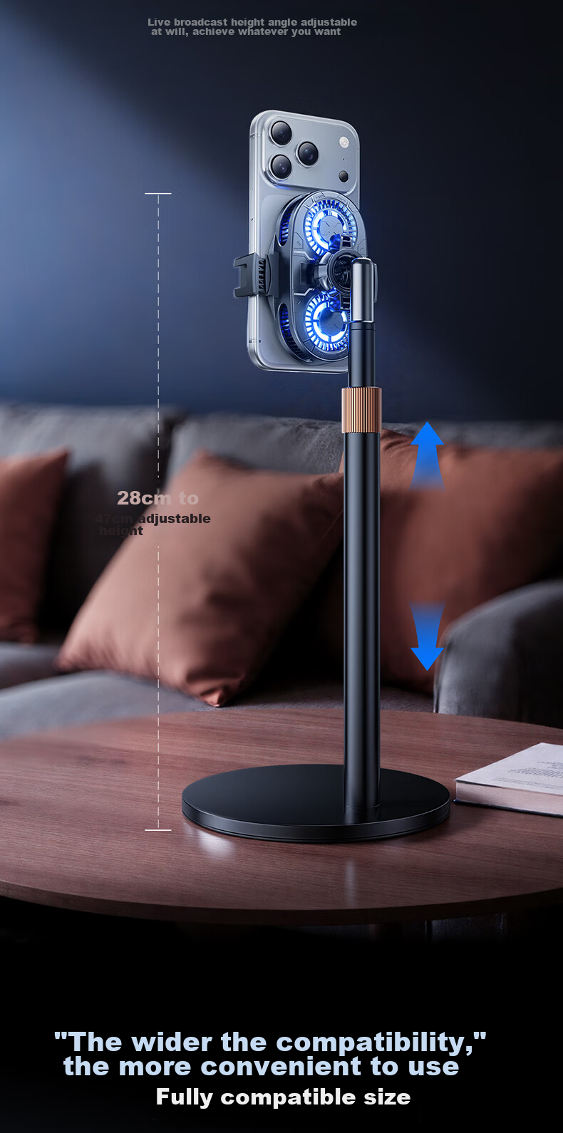 JIAHUACAI AI Dual-Core Temperature Control Mobile Phone Cooler Semiconductor Cooling Device Silent Fan Ice Clip Gaming King PUBG Accessory 14