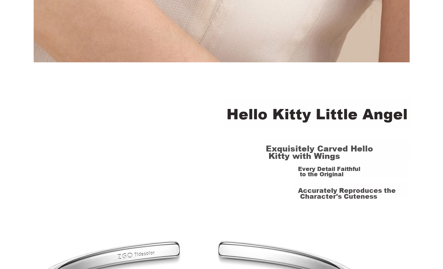 ChaoSeHui Sanrio Hello Kitty Bracelet for Girls Children's Bangle Birthday Gift for Girlfriend Qixi Festival 6155 13