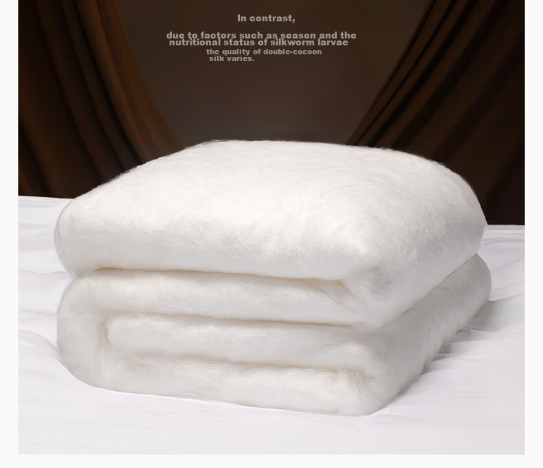 Silk Empress "Splendid Years" 100% Premium Mulberry Silk Quilt Spring and Autumn Quilt Core 4 Jin 200*230cm [White] 14