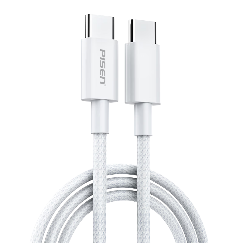 Pisen Apple 17 Charging Cable Dual-Head Type-C Data Cable PD 60W Fast Charge CTOC Car Charger Compatible with iPhone 16 Pro Max/15 Tablet Huawei Xiaomi Laptop 2m