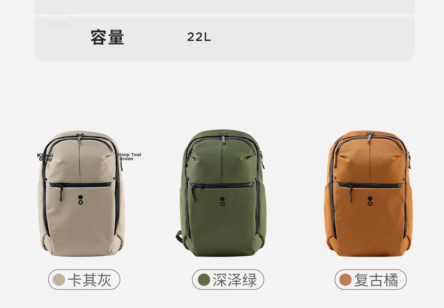 Echolac Large Capacity 22L Multifunctional Backpack European and American Style Fashion Simple 19-inch Lightweight Laptop Bag Gift 18