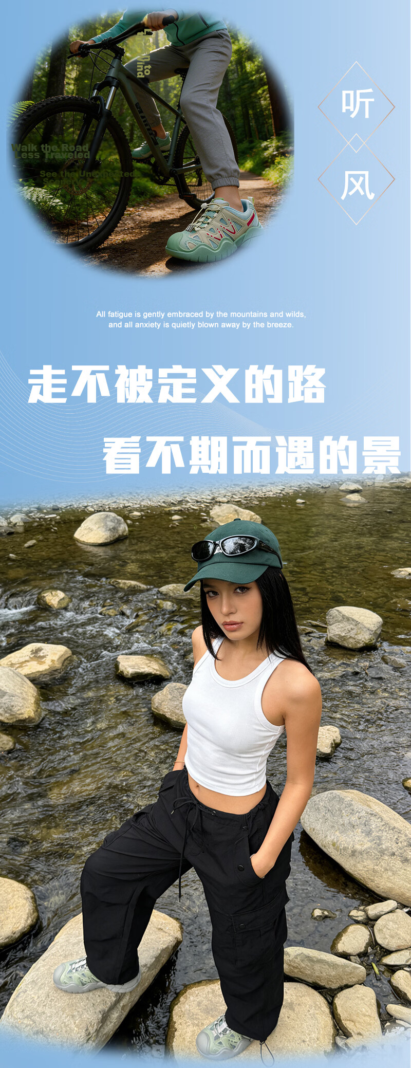 Qianjin Women's Shoes 2026 New Round Toe Breathable Creek Hiking Outdoor Sports Shoes Gray Size 39 7