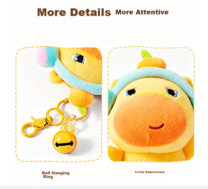 WELTSTON Official Water Deer Lu Lu Plush Toy Backpack Pendant Keychain Stuffed Animal, Birthday Gift for Girls And Friends 3