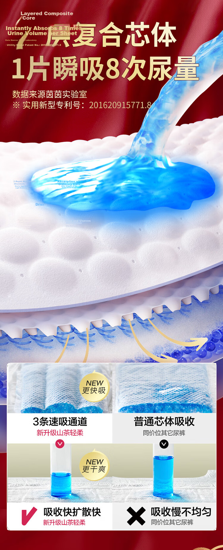 Cojin Royal Gaze Baby Diapers L Size 28 Pieces Ultra-Thin Breathable Unisex Night Use 5